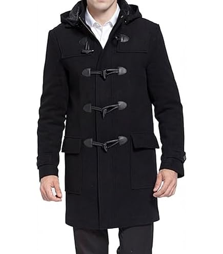 BGSD Men Benjamin Wool Blend Single Breasted Walking Toggle Duffle