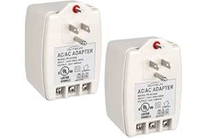 WUYELIN 2 Pack 24VAC 40VA Plug in Transformer,Doorbell Transformer Compatible with All of Doorbell，Nest, Ecobee, Sensi and Honeywell Thermostat (1)