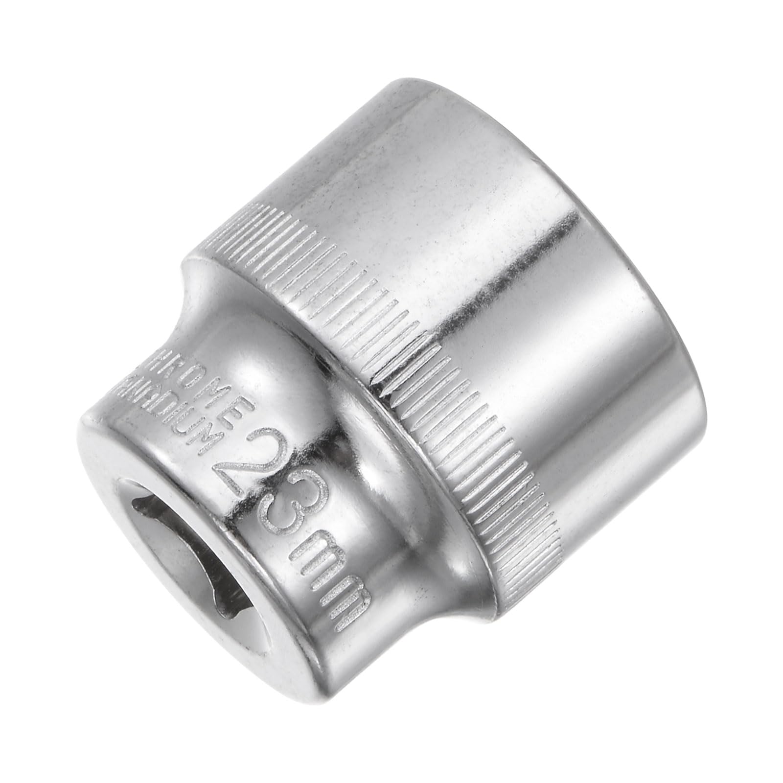 Sourcingmap 3/8-Inch Drive 23mm 6-Point Shallow Socket, Metric, Cr-V