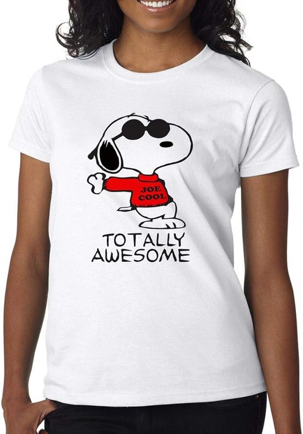 Peanuts Snoopy Awesome Fan Women' s Shirt Custom Made TShirt at Amazon