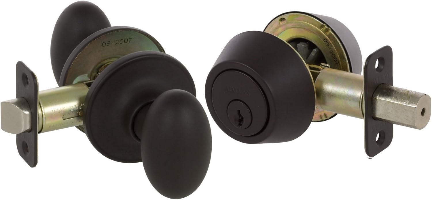 Callan 300t Ca Carlyle Single Cylinder Keyed Entry Knob And Deadbolt Combination Oil Rubbed Bronze Computers Amazon Com