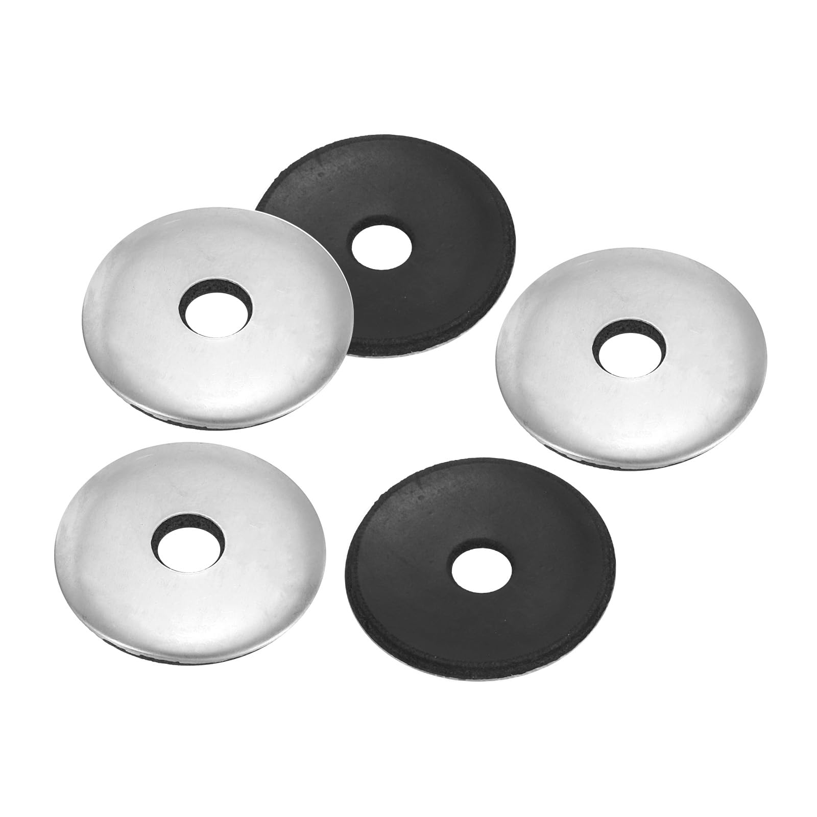 PATIKIL 304 Stainless Steel EPDM Bonded Sealing Washers, 20 Pieces 5/16"x1 1/4" Neoprene Rubber Washers Bonded Sealing Gasket for Marine Roof Bolt Supply