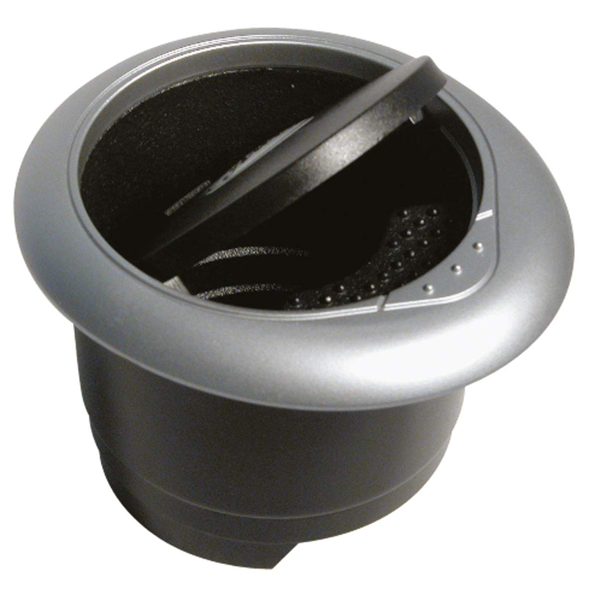 Carpoint 0581033 Ash Tray Round - Black/ Grey