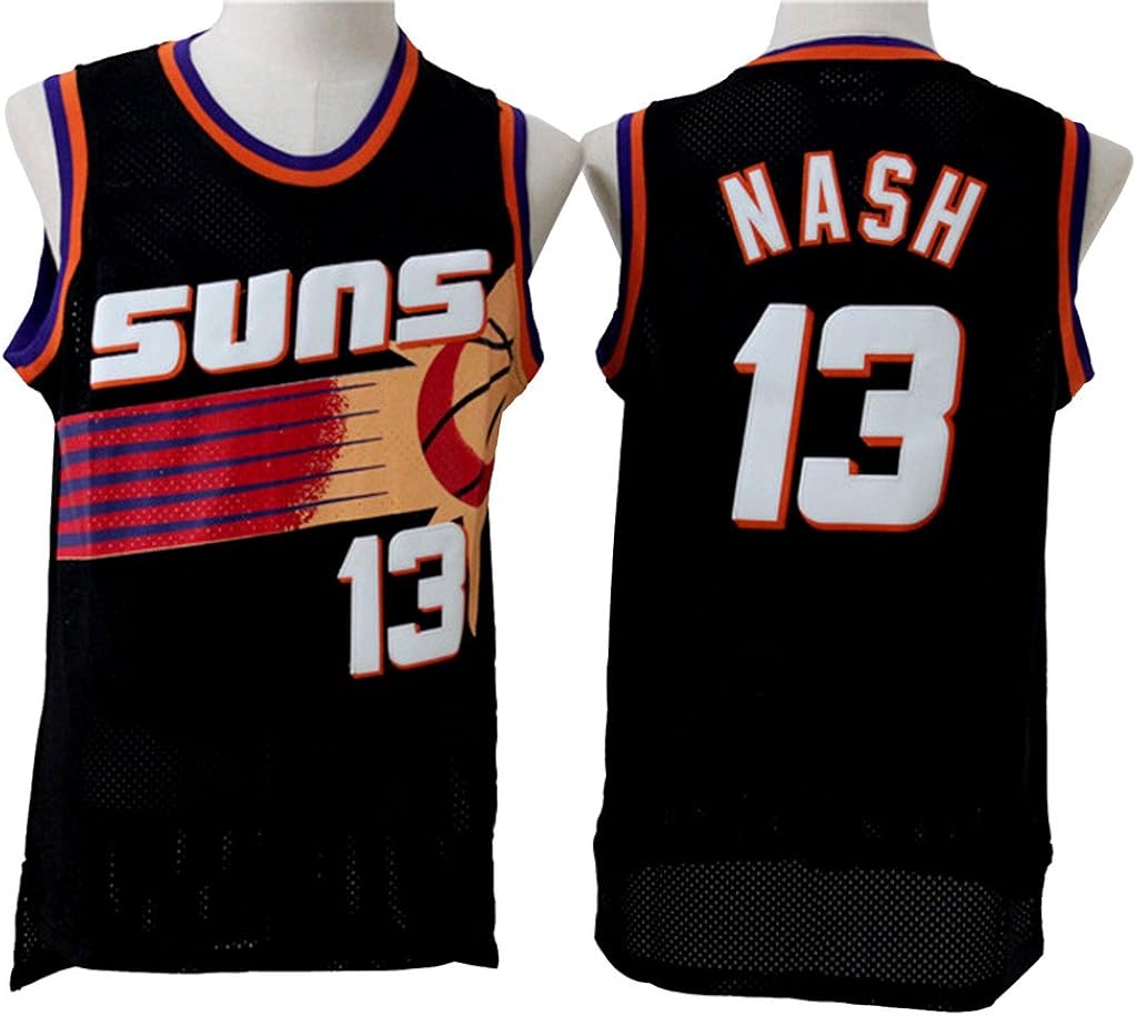 Steve Nash Throwback Mens Black Jersey L