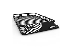 GarveeLife 64 in x 39 in Universal Roof Rack Carrier Basket, 200 LBS Capacity Car Cargo Rack with Extension Luggage Holder Basket Heavy Duty for SUVs, Trucks, Vehicles