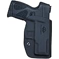 Taurus G2C Holster OWB Kydex Holster Custom Fit: Taurus G2C 9mm & Millennium PT111 G2 / PT140 Pistol - Outside Waistband Carry 1.5-2 Inch Belt Clip - Adj. Width Height Retention Cant, Entrance Widened