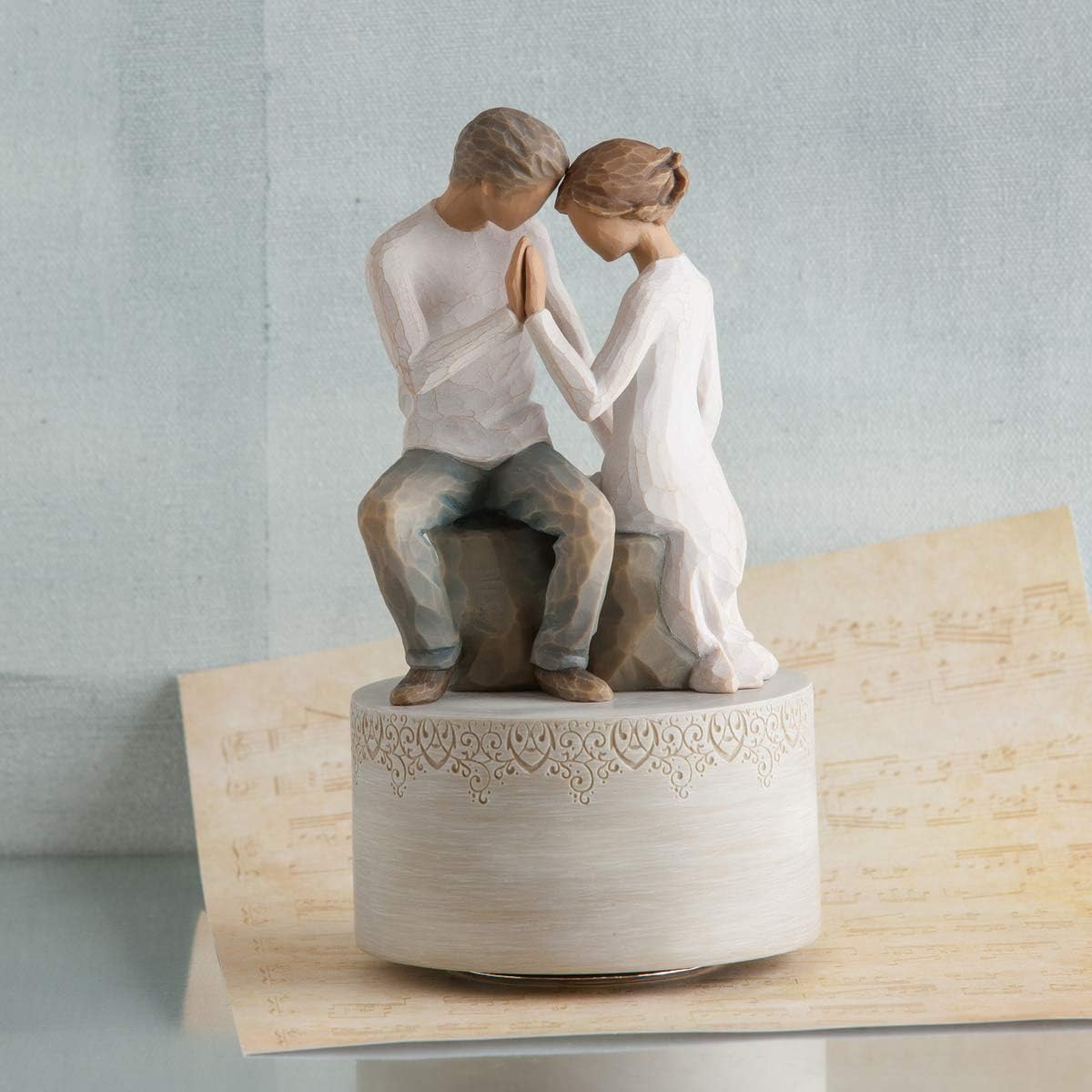 Willow Tree Cake Topper Modern 15x15x17.7 cm beige - Image 4