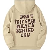 Floerns Men's Long Sleeve Lightweight Hooded Drawstring Letter Print Casual Y2K Graphic Hoodies Sweatshirt Tops Pullover
