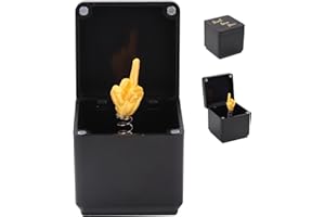 i-Beeboo Gag Gifts for Him Her Adults,Middle Finger in a Box, Funny Gifts White Elephant Gifts for Adults, Christmas Stocking Stuffers for Men Quirky Joke Prank