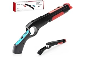 JTao-tec game Gun Controller,1 pack Gun Handle Grip hunting games for nintendo Switch:Call of Juarez, Sniper Elite 3, Big Buck Hunter, Resident Evil, Hunting Simulator, Doom 4, Splatoon 2