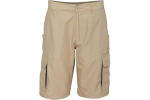 Burnside Mens Microfiber Shorts-B9803-36-Khaki