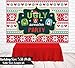 Funnytree Tacky Christmas Sweater Party Backdrop Red and Green Ugly Xmas Patterns Photography Background Winter Kids Elfed Photobooth Decorations Step and Repeat Banner Invitation