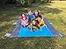 LEWONDE Sand Escape Beach Blanket - 7'x9' Oversized Lightweight Picnic Mat- Fordable Waterproof - 4 Sand Bags, Zippered Valuable Pocket - Free Ground Anchors - Ideal Family Travel Kit
