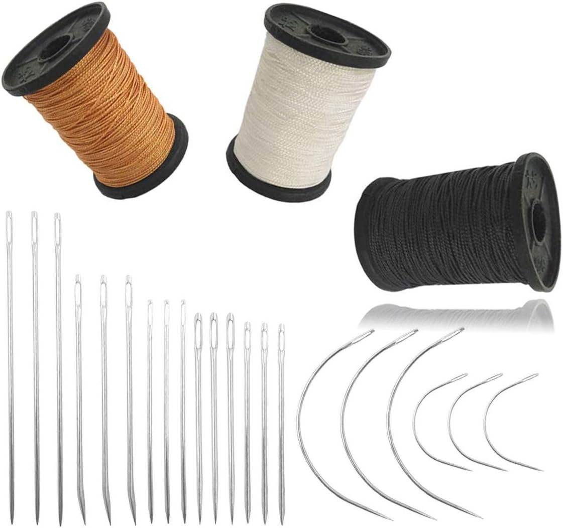 Pack of 21 Heavy Duty Household Hand Needles & 3 Rolls