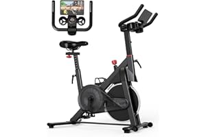 Superun Exercise Bike, Stationary Bikes for Home Gym with 32-Level Magnetic Resistance, 300LBS Capacity Indoor Cycling Bike with Comfortable Seat, LED Display