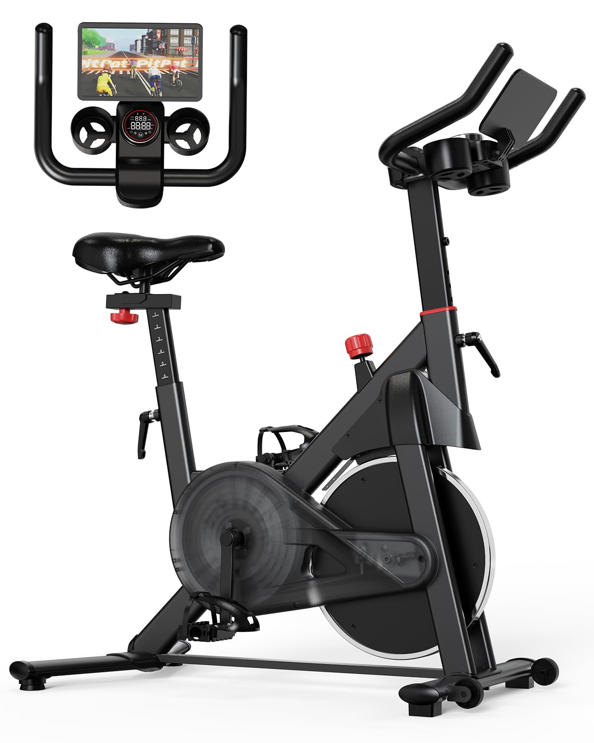 Photo 1 of ***MISSING PIECES*** Exercise Bike, Stationary Bikes for Home Gym with 32-Level Magnetic Resistance, 300LBS Capacity Indoor Cycling Bike with Comfortable Seat, LED Display***MISSING PIECES***
