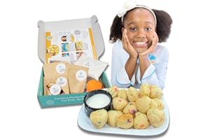 The Step Stool Chef Cooking Kits for Kids - Pancake Party Poppers | DIY Real Cooking Set for Kids Baking Kit, Screen-Free Boredom Buster After School Activity for Kids