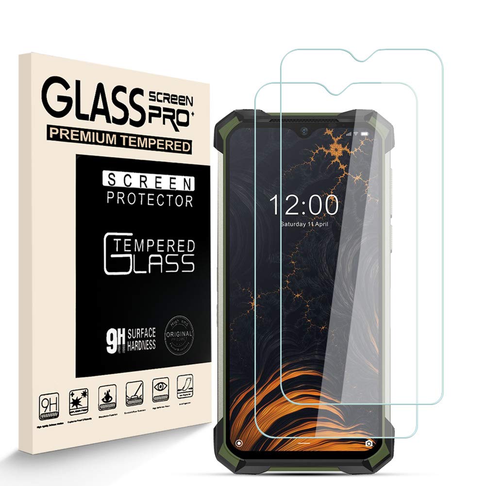 Zidwzidwei Screen Protector for Doogee S88 Pro [2 Pack], 9H Hardness Tempered Glass, 2.5D High Definition Film, Bubble Free, Screen Protector Compatible with Doogee S88 Pro