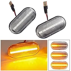 2pcs Dynamic LED Side Marker Lights 12V Flowing