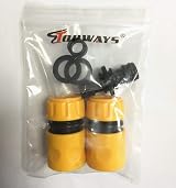 TOPWAYS Hose Fitting Repair Set 2x Quick End Connector 1/2" & 1x Double Male view 7