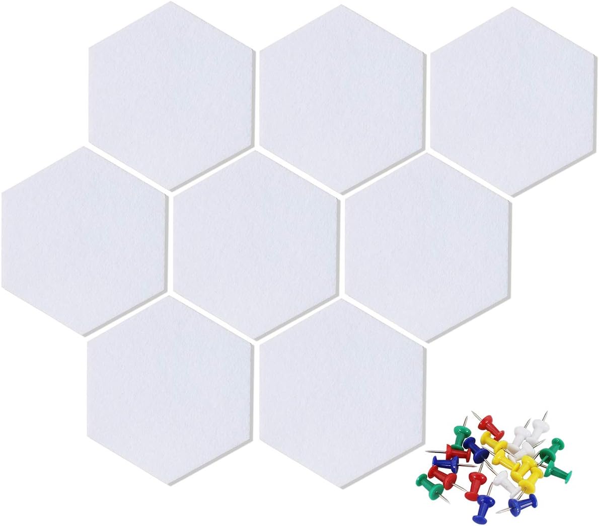 3Felt Hexagon Bulletin Board with 20 Pins