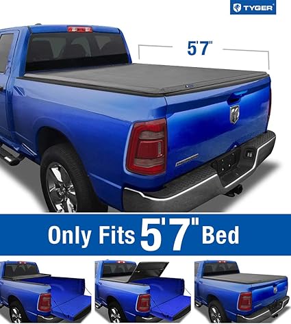 Tyger Auto T3 Soft Tri Fold Truck Bed Tonneau Cover For 2019 2021 Ram 1500 New Body Style 5 7 Bed 67 Not For Classic Does Not Fit With Multi Function Split Tailgate Or Rambox Tg Bc3d1044 Automotive Amazon Com