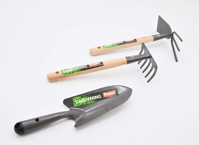 S&M G1 Set de 3 Herramientas de Mano de jardinería, Metalizado ...