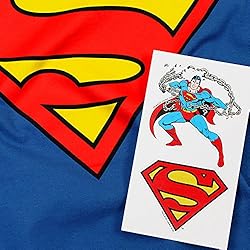 Superman Classic Logo T Shirt & Stickers