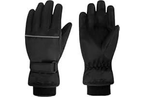Azarxis Kids Winter Gloves Children Ski Snow Warm Cold Weather Gloves for 4-12 Years Old Boys Girls Snowboard