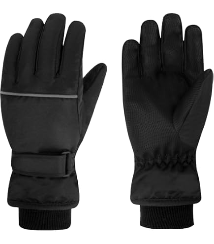 Mitten Clip Elastiche Per Guanti MAGARROW – 4 Pezzi, Cinghie Regolabili Con Clip In Metallo Per Bambini E Ragazze, Antismarrimento Per Guanti E Cappelli (Nero)