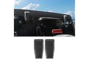 Hoolcar Rear Window Hinge Cover Liftgate Glass Hinge Cover for 2007-2017 Jeep Wrangler JK JKU Hardtop, Black