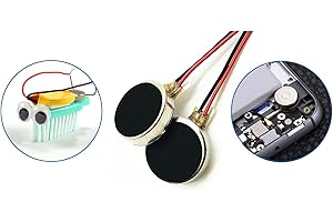 ZARD ZOOP 40PCS Vibration Motor DC3V 12000rpm Cable 2in Mini Vibration Motor Vibrating Motors for Projects Electronic Device Repair Single Board Computers Project Classroom Project Bristle Bots