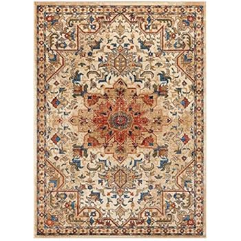 Luxe Weavers Howell Collection Ivory Oriental 5x7 Area Rug 2527