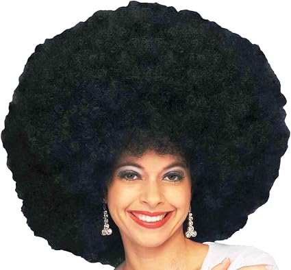 Amazon Com Forum 70 S Disco Deluxe Jumbo Afro Wig Black One