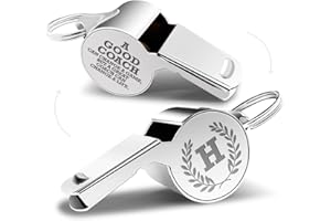 FKOVCDY Letters Coach Gifts, Whistle for Coaches, Whistle Emergency, Thank You Coach Gifts, Coaches Whistle with Lanyard Cheer Coach Gift for Men Women Teachers Referees School Sports Coach Outdoor, Letter H