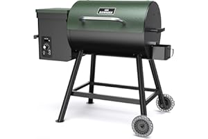 DAMNISS Electric Wood Pellet Smoker Grill 8 In 1 BBQ Grills for Outdoor Grill with Auto Feed & PID Temperature Control (180-450°F)456 Sq.In Cook Area for Backyard New House Gifts