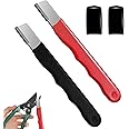 Fifchall 2 Pieces Garden Tool Sharpener, Garden Tool Blade Sharpener for Knife, Garden Knife Sharpener for Hedge Shears Scissors, Mini Sharpener for Gardening Pruner, Loppers