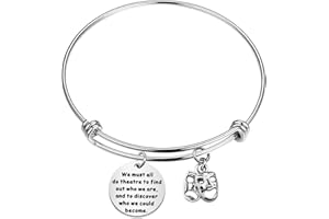 BAUNA Theatre Kechain Muse Comedy Tragedy Mask Actor Actress Keychain