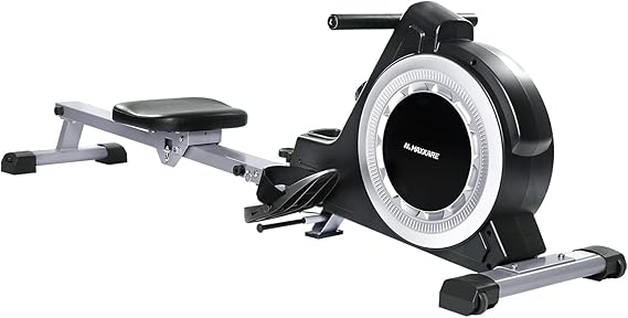 MaxKare Magnetic Rower Rowing Machine 16 Level Tension Resistance Exercise for Whole Body with LCD Monitor for Home Use