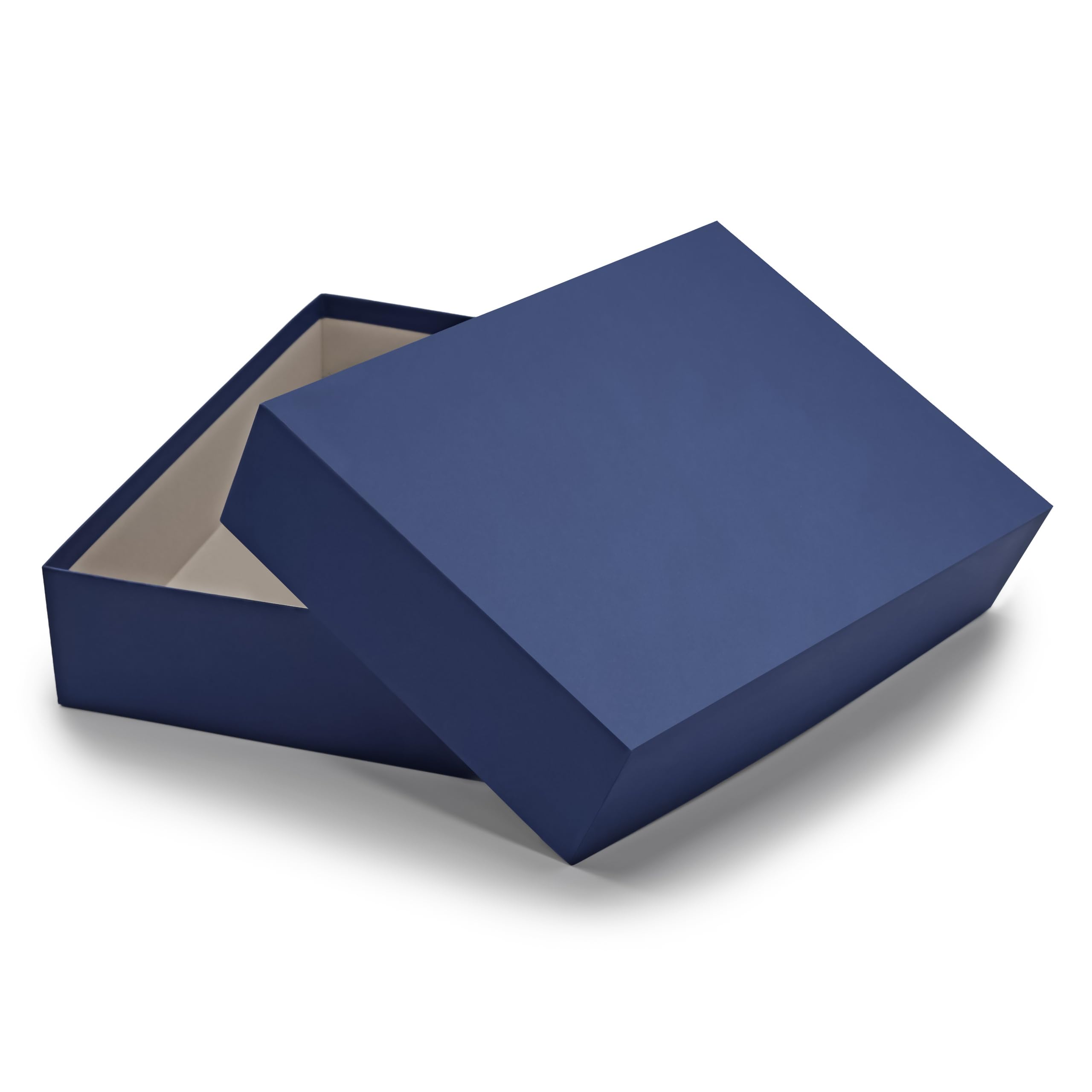 NEUSER PAPIER storage and gift boxes, 1 piece, DIN A4, dark blue (blue) covered, 302 x 213 x 70 mm