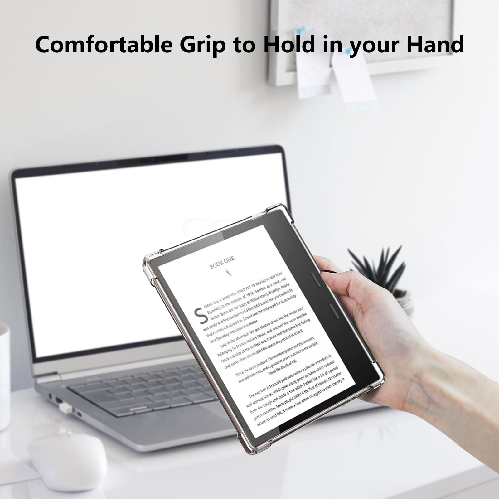 Clear Case with Tempered Glass Screen Protector - Kindle Oasis (7