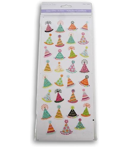 Jillson & Roberts Prismatic Stickers - 12 Sheets Party/Clown Themed Stickers