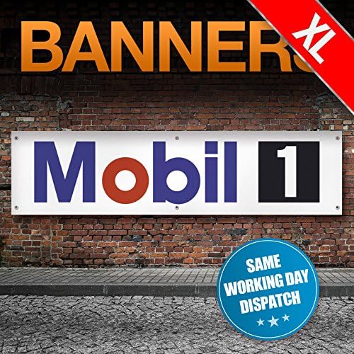 Mobil 1 Engine Oil banner (ZC008) - Extra Large