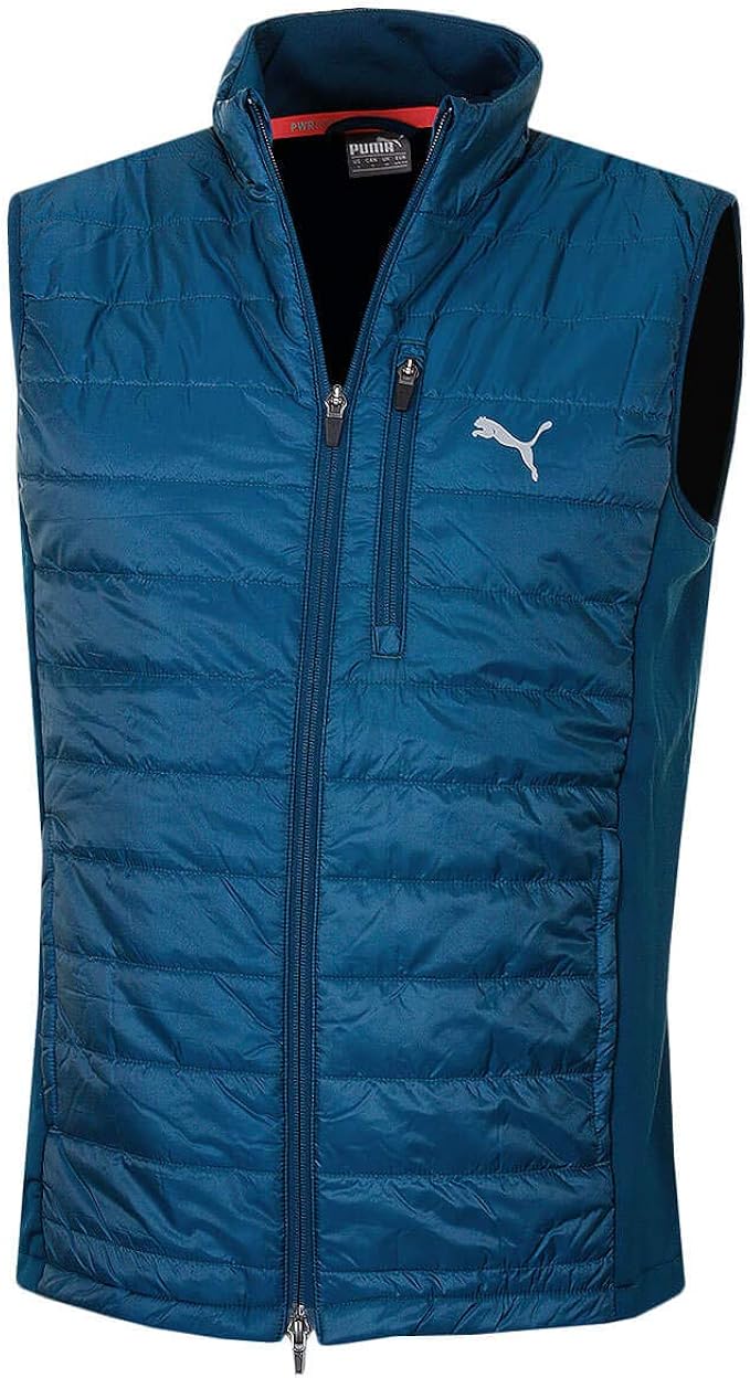 PUMA Golf Mens Quilted Warmcell Primaloft Water Resistant Golf Vest