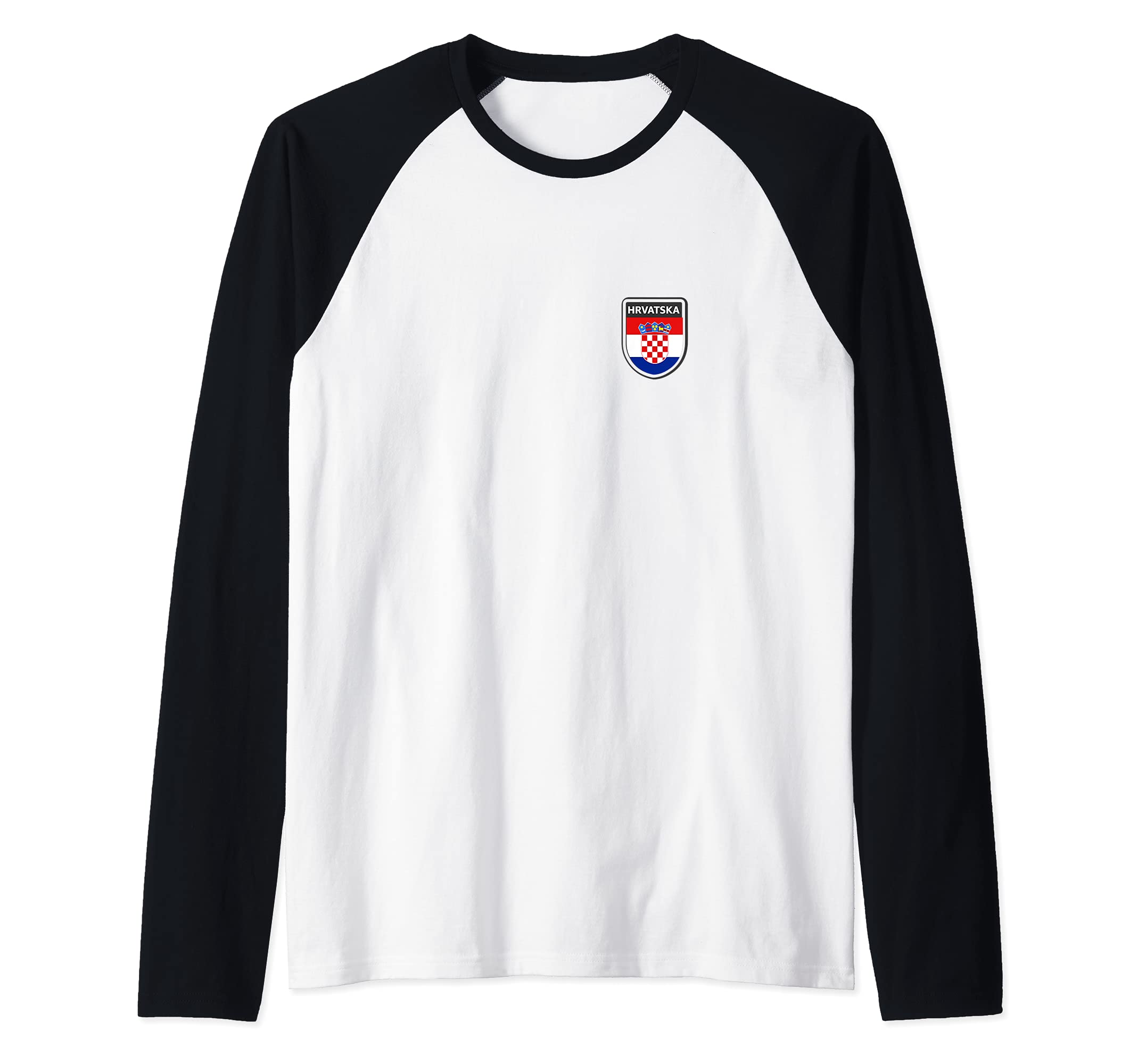 Flag Croatia Raglan Baseball Tee