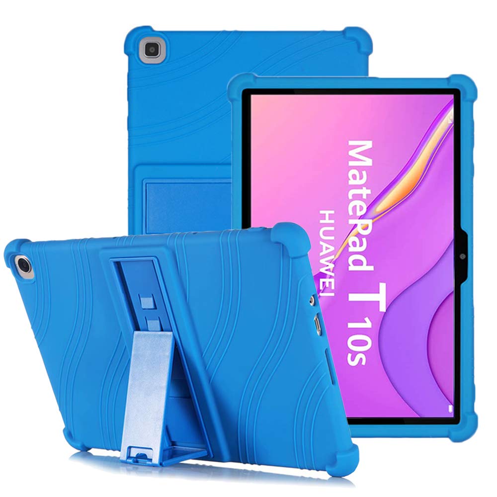 YGoal Silicone Case for Huawei MatePad T 10S/Honor Pad X8 10.1 - Light Weight Kids Friendly Soft Shock Proof Protective Cover for Huawei MatePad T10S 10.1 Inch, DBlue