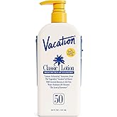 Vacation Classic SPF 50 Sunscreen Lotion, 20 Fluid Ounces | Invisible, No White Cast, Water-Resistant, Body Sunscreen, Dermatologist-Tested, Family Size, Vegan