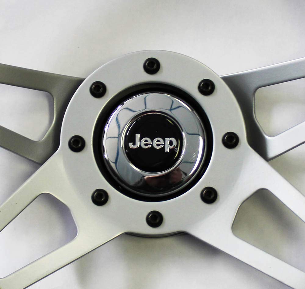 Jeep CJ YJ Wrangler Cherokee Grant Black 4 spoke Steering Wheel 13 1/2