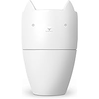 Genuine Fred Purr Over Cat-Style Porcelain Pour Over Coffee Brewer, One Size, White