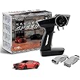 Turbo Racing C75 1:76 Scale Mini RC Car Full Proportional RTR 2.4GHz RC Transmitter - Remote Control RC Cars Toy Vehicle for Adult (HELIDIRECT) (Red)
